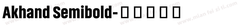 Akhand Semibold字体转换